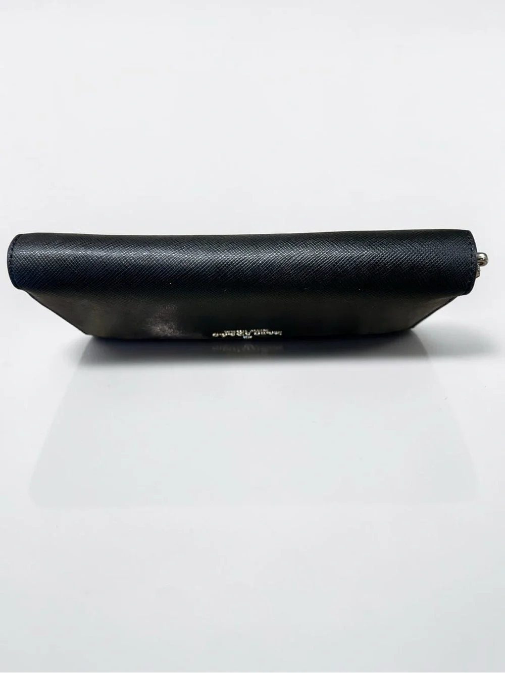 Kate Spade Staci Black Saffiano Leather Zip Around Continental Wallet EUC